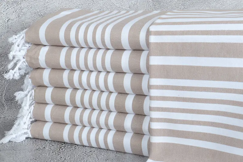 Summer Towel, Turkish Towel Beach, 80x40 Cotton Striped Towel, Personalized Bridesmaid Gift, Bridesmaid Gifts Personalized, Lightweight towel - 1