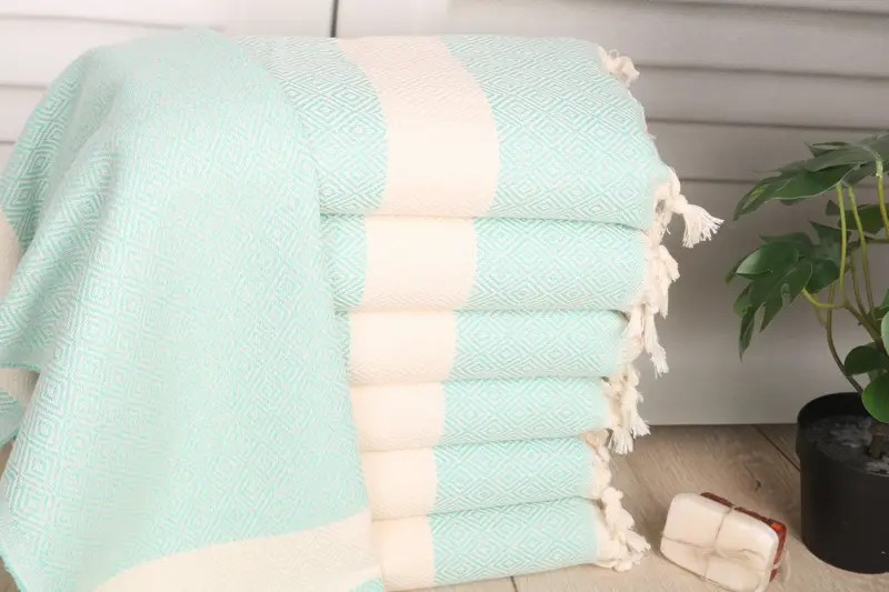 Personalized Gifts, Personalized Home Gift Wedding, Wedding Gift, Bathroom Towels, Bridesmaid Gifts Personalized, 36x20 Cotton Diamond Towel - 1