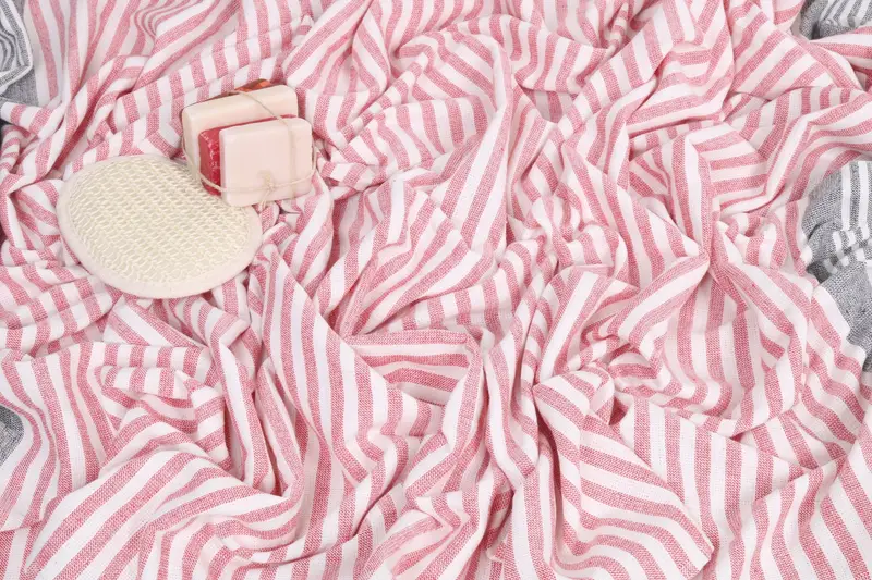 Quick-Dry Beach Towel, Absorbent Turkish towel, 68x40 Cotton Striped Terry Towel, Bachelor Towel, Turkish Towel USA, Holiday Towel, Home Decor Towel - 7