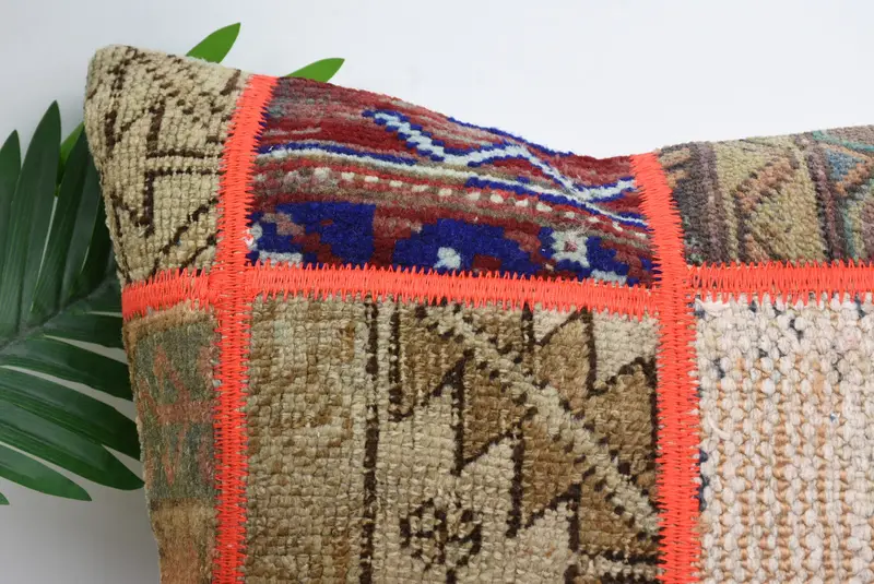 Pillow Case, Vintage Kilim Throw Pillow, Pillow for Couch, Home Decor Pillow, 18x18 Brown Pillow Case, Accent Pillow Case, Anatolian Cushion - 2