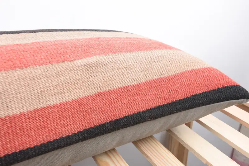 Pillow Case, Ottoman Pillow Sham, Turkish Pillow, 16x48 Pink Cushion, Ethnic Throw Pillow, Gift Pillow, Pillow for Sofa, Sofa Pillow Sham - 7