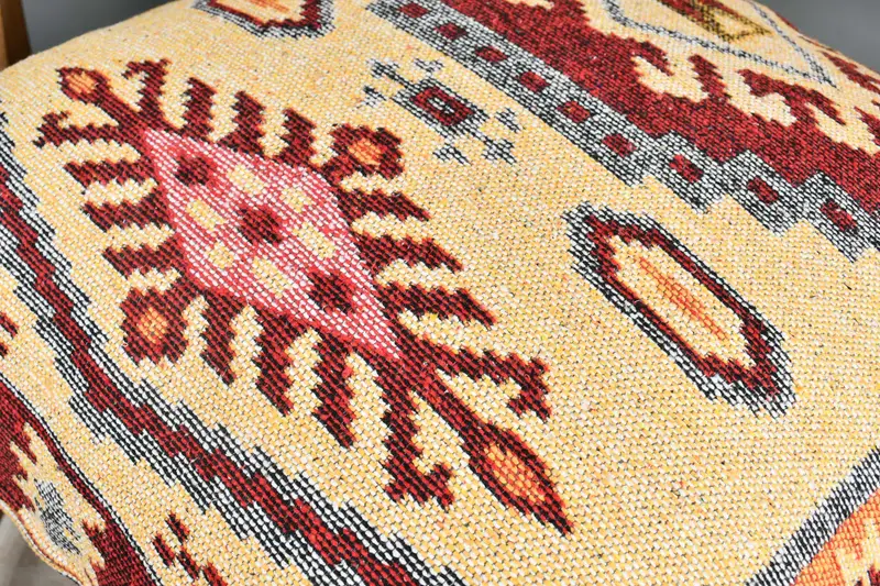 Home Decor Pillow, Vintage Cushion Case, 32x32 Red Cushion, Retro Cushion Cover, Vintage Pillow, Cushion Case, Boho Pillow, Turkish Bench Pillow - 4