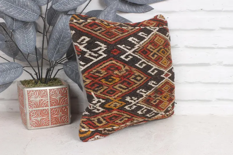12x12 Red Pillow, Pillow for Sofa, Luxury Pillow Sham, Armchair Pillow Case, Pillow, Traditional Pillow Case, Pillow for Couch, Home Decor Pillow - 4