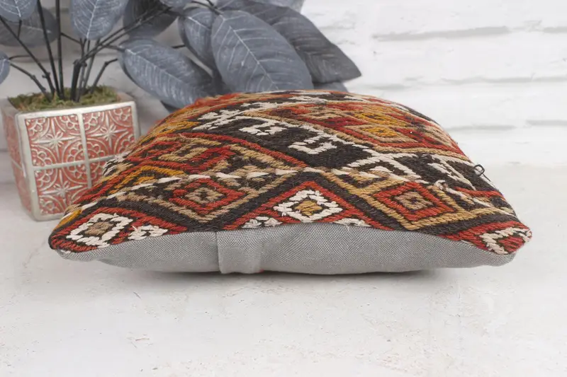 12x12 Red Pillow, Pillow for Sofa, Luxury Pillow Sham, Armchair Pillow Case, Pillow, Traditional Pillow Case, Pillow for Couch, Home Decor Pillow - 5