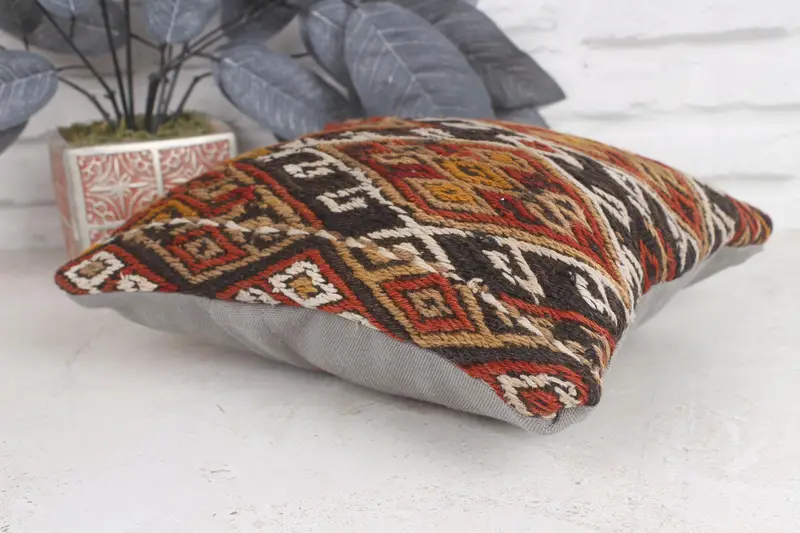 12x12 Red Pillow, Pillow for Sofa, Luxury Pillow Sham, Armchair Pillow Case, Pillow, Traditional Pillow Case, Pillow for Couch, Home Decor Pillow - 6
