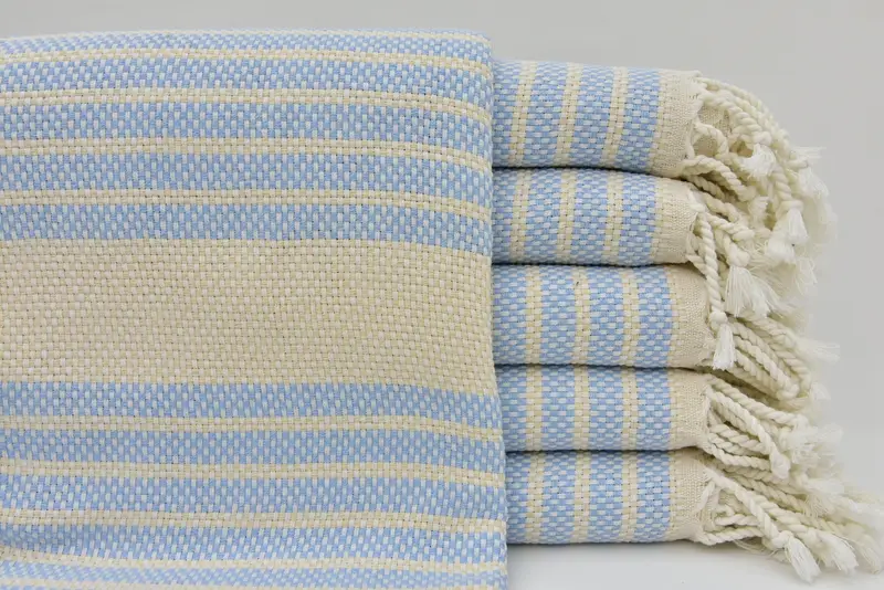 Beach Towel Personalized, 70x40 Cotton Striped Towel, Lightweight Turkish towel, Grandma Gift, Scarf Towel, Wedding Favors, Personalized Beach Towel - 3
