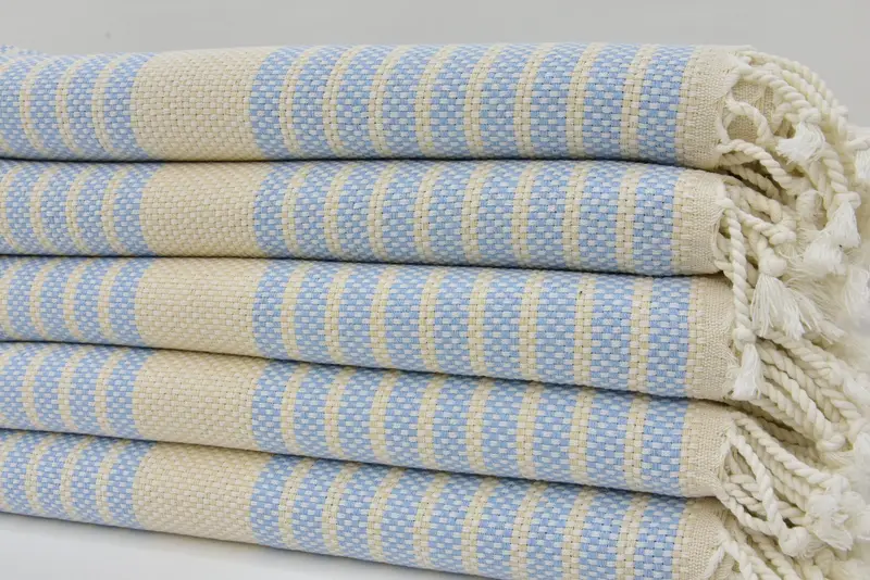 Beach Towel Personalized, 70x40 Cotton Striped Towel, Lightweight Turkish towel, Grandma Gift, Scarf Towel, Wedding Favors, Personalized Beach Towel - 2