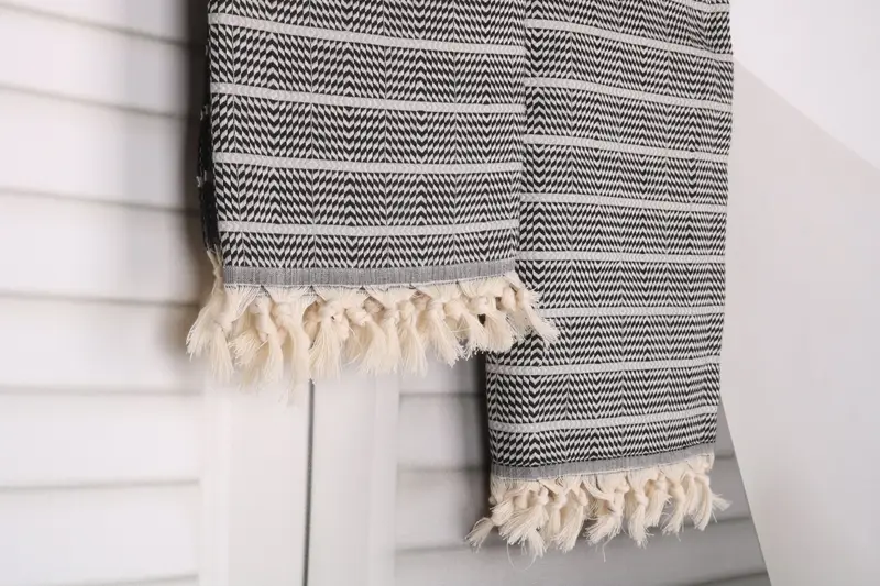 Lightweight towel, Bathroom Towel, Custom Towel, 70x40 Cotton Striped Towel, Scarf Towel, Hammam towel, Beach Theme Bachelorette Party Gifts - 8