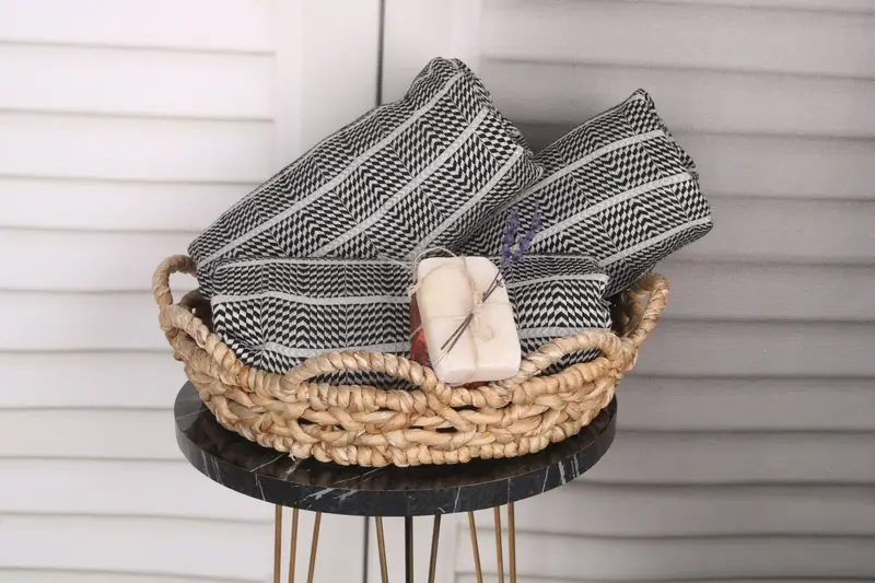 Lightweight towel, Bathroom Towel, Custom Towel, 70x40 Cotton Striped Towel, Scarf Towel, Hammam towel, Beach Theme Bachelorette Party Gifts - 4