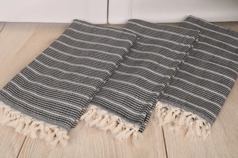 Lightweight towel, Bathroom Towel, Custom Towel, 70x40 Cotton Striped Towel, Scarf Towel, Hammam towel, Beach Theme Bachelorette Party Gifts - 6