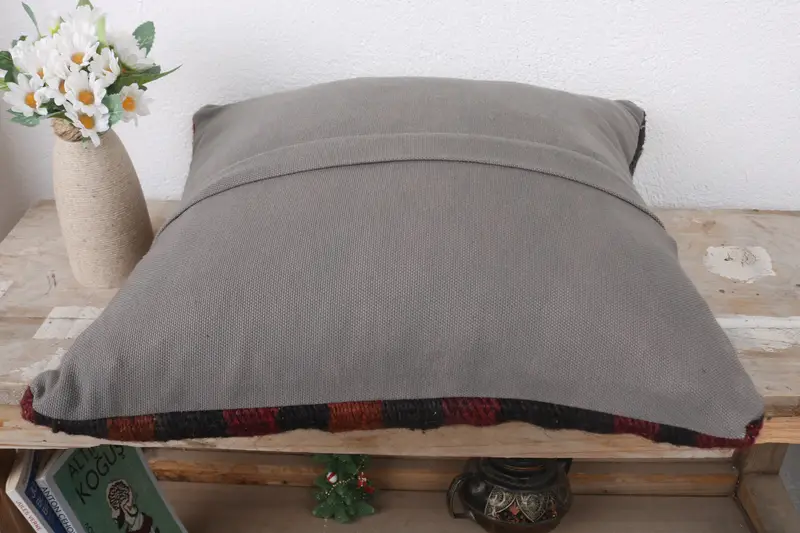 Wholesale Cushion Cover, Kilim Pillow, Nautical Throw Cushion Case, Antique Pillows, Pillow for Sofa, Pillow Case, 16x16 Red Pillow Cover - 7