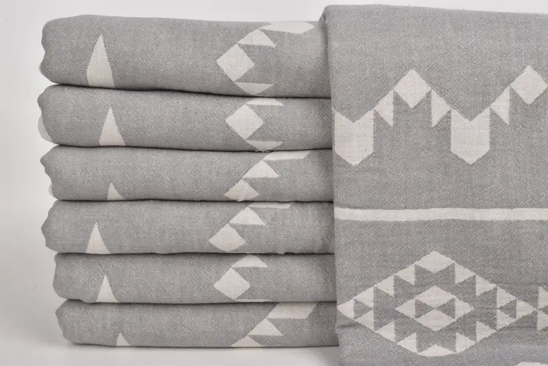Bachelorette Party Gifts, Custom Wedding Gifts, Decorative Blanket, 70x60 Cotton Geometric Towel, Turkish Throw Blanket, Wedding Favors - 3