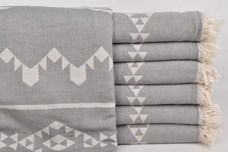 Bachelorette Party Gifts, Custom Wedding Gifts, Decorative Blanket, 70x60 Cotton Geometric Towel, Turkish Throw Blanket, Wedding Favors - 2