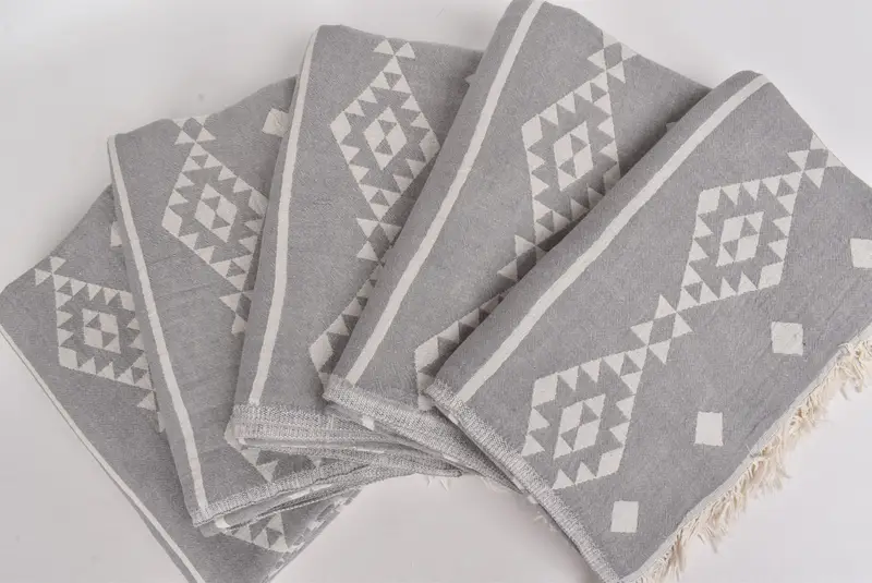 Bachelorette Party Gifts, Custom Wedding Gifts, Decorative Blanket, 70x60 Cotton Geometric Towel, Turkish Throw Blanket, Wedding Favors - 4