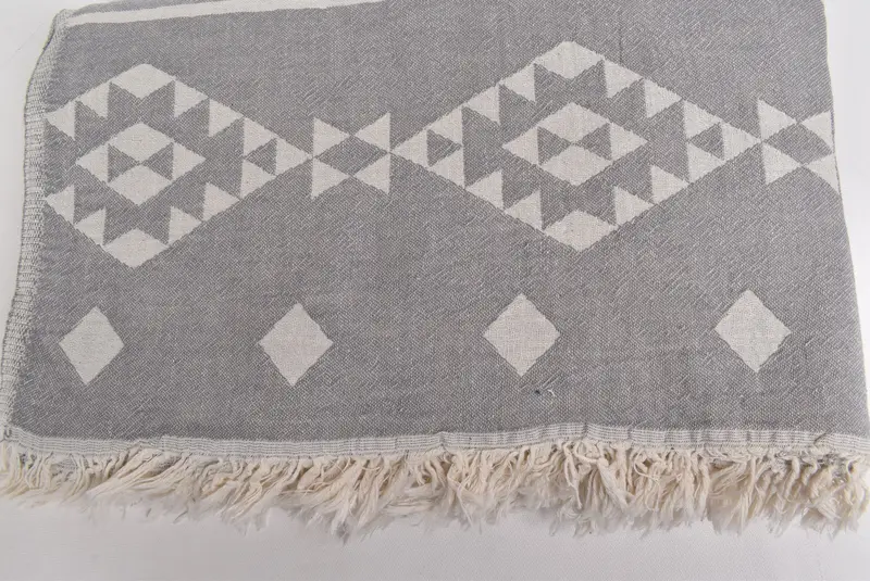 Bachelorette Party Gifts, Custom Wedding Gifts, Decorative Blanket, 70x60 Cotton Geometric Towel, Turkish Throw Blanket, Wedding Favors - 5