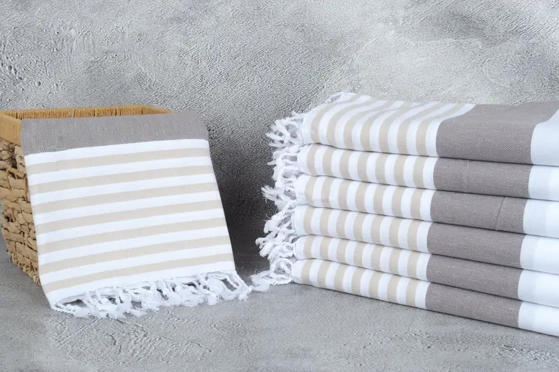 Turkish bath towel, 70x40 Cotton Striped Towel, Gym Towel, Custom Towel, Bridemaids Beach Towel, Monogram Beach Towel, Valentines Day Gift For Him - 3