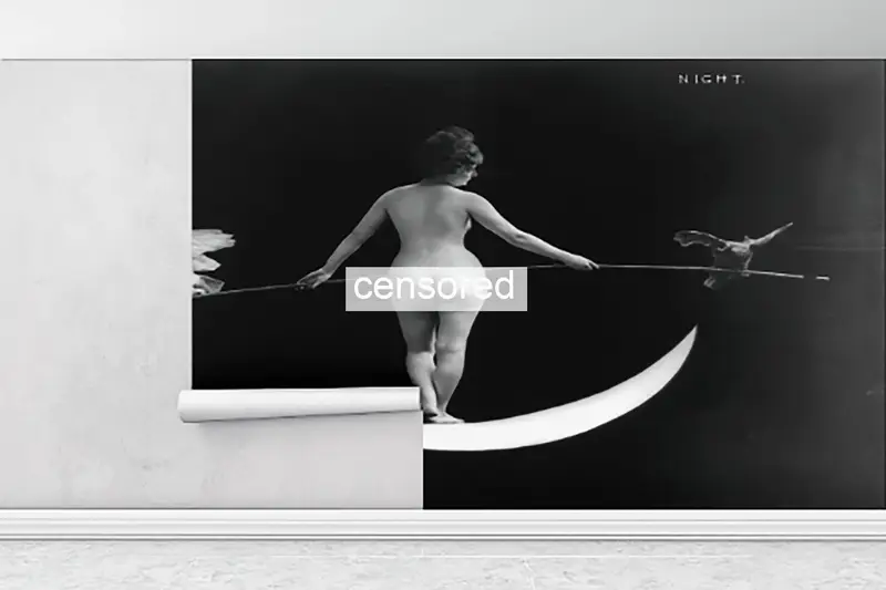 Sensual Wall Art, 3d Wall Paper, , Wall Paper Peel and Stick, Erotic Woman Wallpaper, Paper Wall Art, Sensual Photo Wallpaper,Mature Artwork - 4