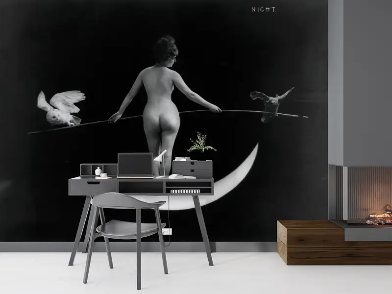 Sensual Wall Art, 3d Wall Paper, , Wall Paper Peel and Stick, Erotic Woman Wallpaper, Paper Wall Art, Sensual Photo Wallpaper,Mature Artwork - 6