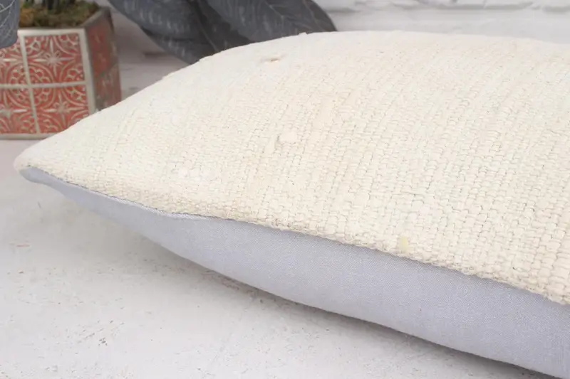 Vintage Kilim Throw Pillow, Ethnic Pillow Cover Pillow Sham, 12x20 White Pillow Case, Kilim Cushion Sham, Interior Designer Pillow, Pillow Cover - 7