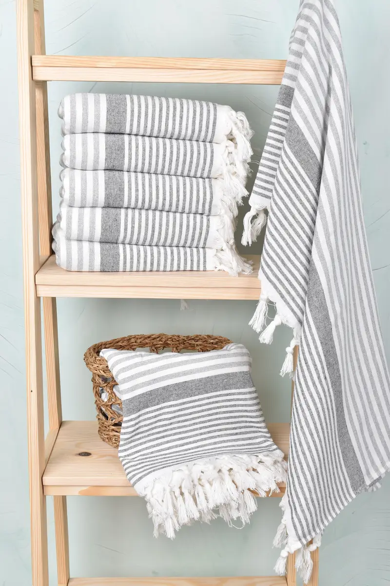 Bachelor Bachelorette Party Favors, Beach Towel Bulk, Gift For Coworker, Turkish beach towel, 68x40 Cotton Striped Terry Towel, Turkish hand towel - 3