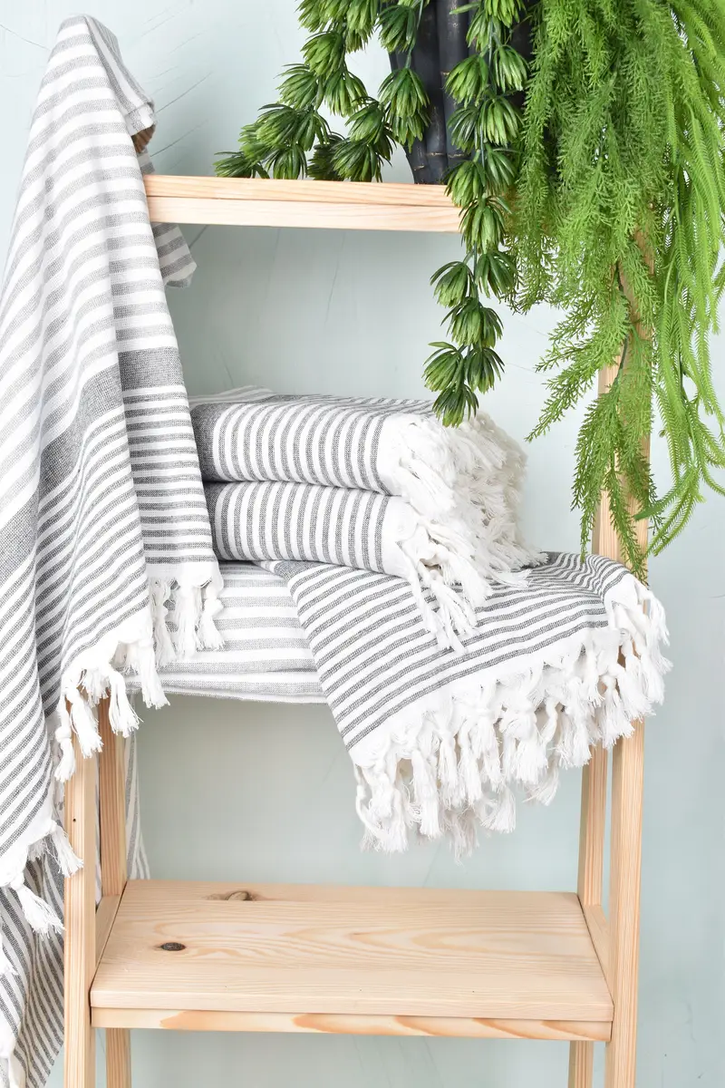 Bachelor Bachelorette Party Favors, Beach Towel Bulk, Gift For Coworker, Turkish beach towel, 68x40 Cotton Striped Terry Towel, Turkish hand towel - 6