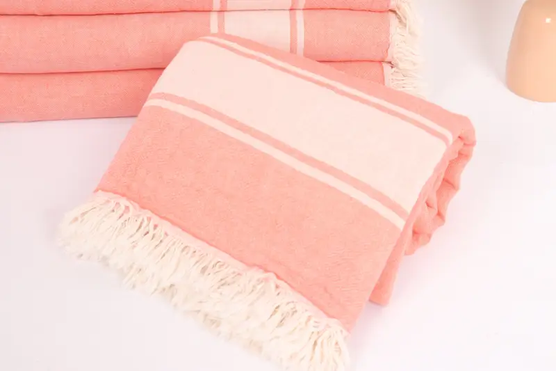 Personalised Gift, Bridesmaid Gifts, Turkish Blanket, 70x60 Cotton Striped Towel, Family Gift Basket, Best Friend Wedding Gift, Throw Blanket Couch - 4