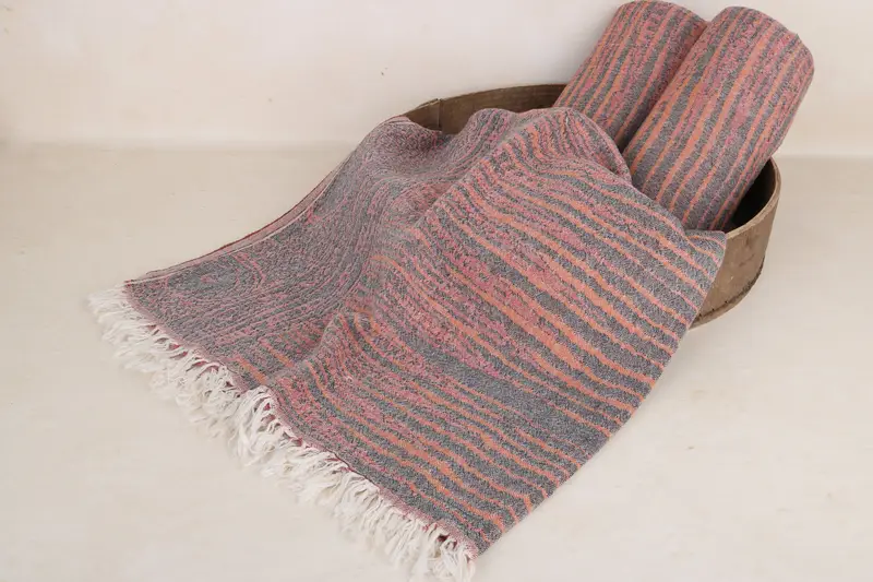 Sand-resistant Turkish towel for travel, Sand-free towel, 70x40 Cotton Patterned Towel, Gifts For Him, Fouta towel, Grandma Gift, Beach Towel Bulk - 7