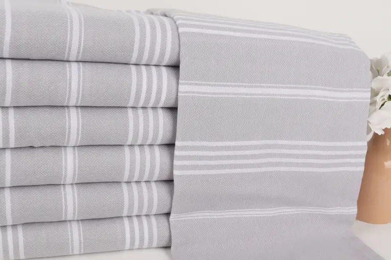 Personalized Gift, Turkish hand towel, Towel With Name, 70x40 Cotton Striped Towel, Gym Towel, Best Friend Christmas Gift, Personalized Wedding Gift - 2