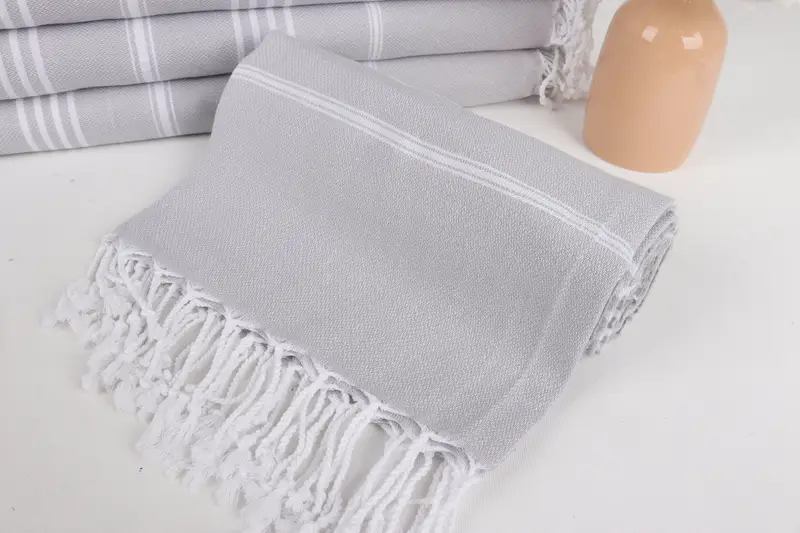 Personalized Gift, Turkish hand towel, Towel With Name, 70x40 Cotton Striped Towel, Gym Towel, Best Friend Christmas Gift, Personalized Wedding Gift - 4