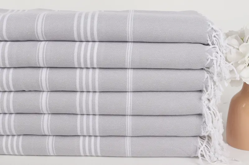 Personalized Gift, Turkish hand towel, Towel With Name, 70x40 Cotton Striped Towel, Gym Towel, Best Friend Christmas Gift, Personalized Wedding Gift - 3