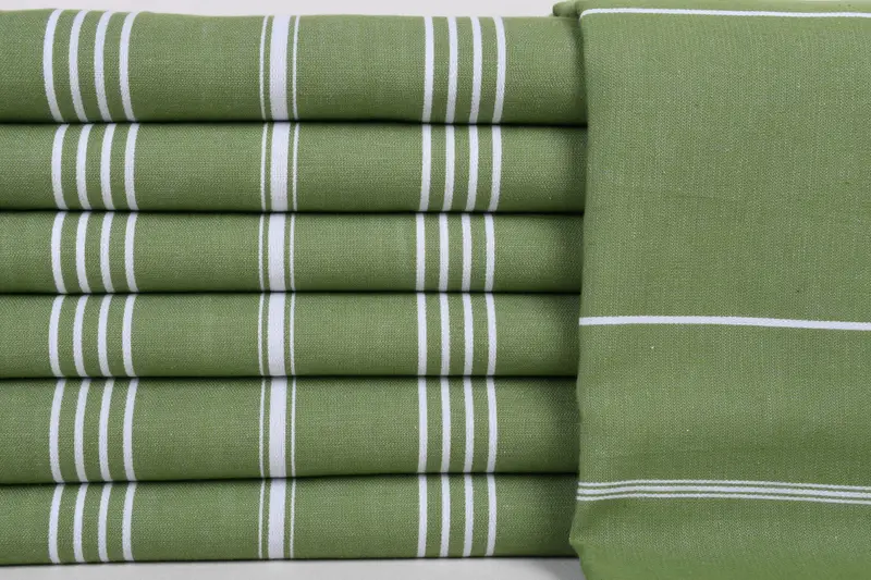 Christmas Gift, Beach Towel Bulk, Turkish beach towel, 70x40 Cotton Striped Towel, Embroidered Towel, Turkish beach towel with fringe, Luxury towel - 1