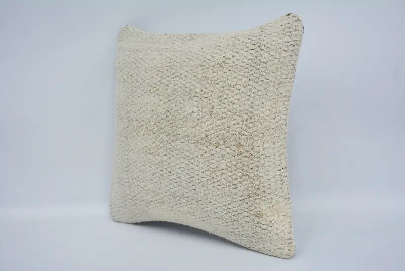 Geometric Embroidered Pillow, 12x12 Inches Decorative Pillow - 4