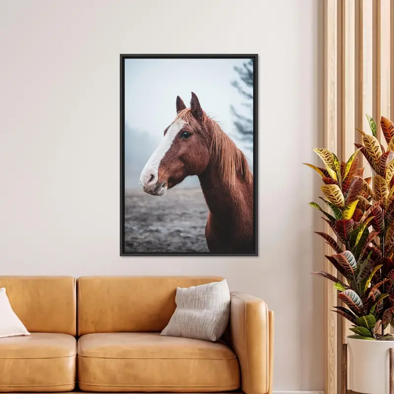 野生の馬のキャンバス: 自然愛好家のためのエレガントな馬のアート