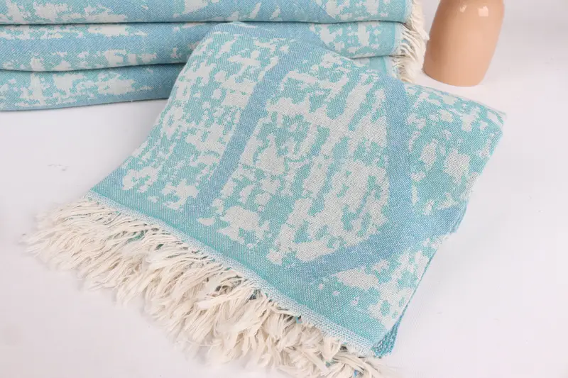 Home Decor Gifts, Best Friend Gift Ideas, Turkish hand towel, 70x40 Cotton Asymmetric Design Towel, Lightweight Turkish towel, Turkish Towel Set - 5