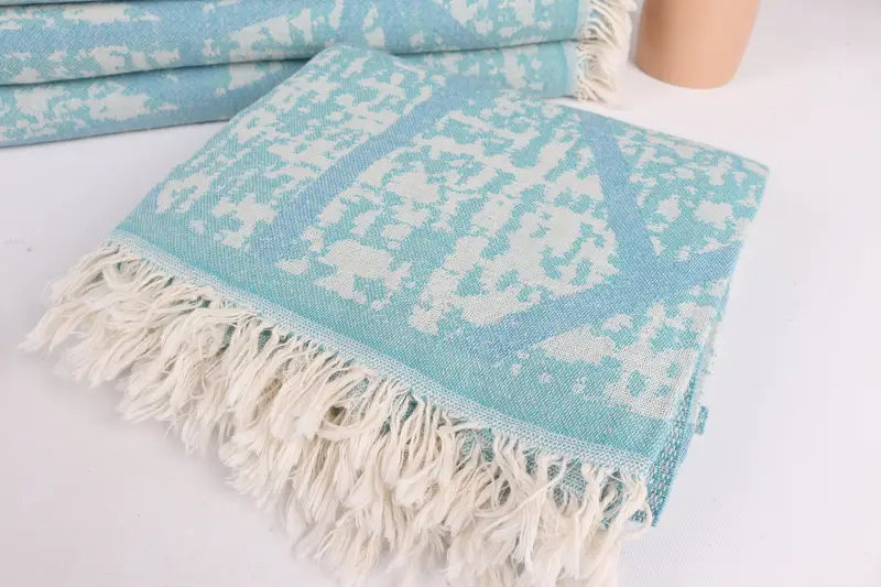 Home Decor Gifts, Best Friend Gift Ideas, Turkish hand towel, 70x40 Cotton Asymmetric Design Towel, Lightweight Turkish towel, Turkish Towel Set - 6