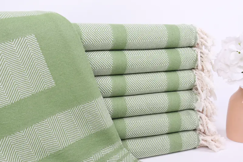 Beach Towel Personalized, Gift For Coworker, Gifts For Him, 68x38 Cotton Chevron Towel, Absorbent towel, Girl Trip Party Favor, Fouta towel - 1