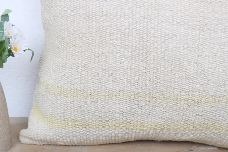 18x18 White Cushion Cover, Pillow Sham, Handmade Throw Pillow Case, Pillow for Couch, Home Decor Pillow, Boho Pillow Sham Cover - 3