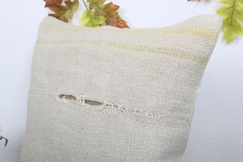 18x18 White Cushion Cover, Pillow Sham, Handmade Throw Pillow Case, Pillow for Couch, Home Decor Pillow, Boho Pillow Sham Cover - 5
