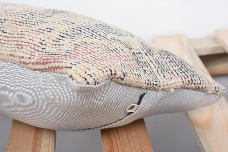 Cushion, Turkish Kilim Pillow, Throw Kilim Pillow, Couch Cushion Case, Vintage Kilim Throw Pillow, 8x16 Red Cushion Case, Hippie Throw Pillow Case - 7