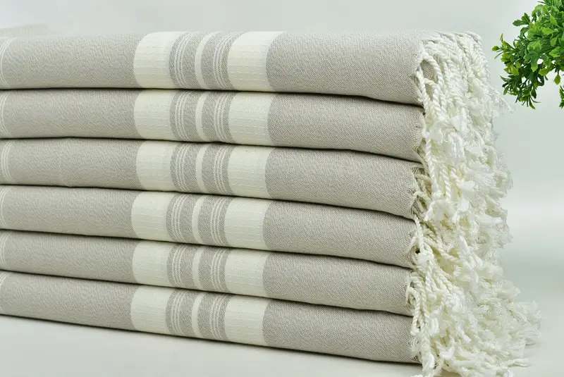 Bachelorette Gifts, Monogram Turkish Towel, 60x38 Cotton Striped Towel, Beach Towel Monogram, Turkish hand towel, Spa Towel, Valentines Gift - 3