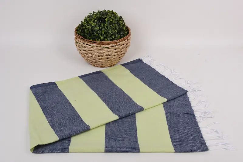 Monogramm Küchentuch, 40x20 Baumwollstreifenhandtuch, Brautduschengeschenke, Küchenhandtuch, monogrammiertes Handtuch, Geschenk für das Haus, Freundengeschenk - 4