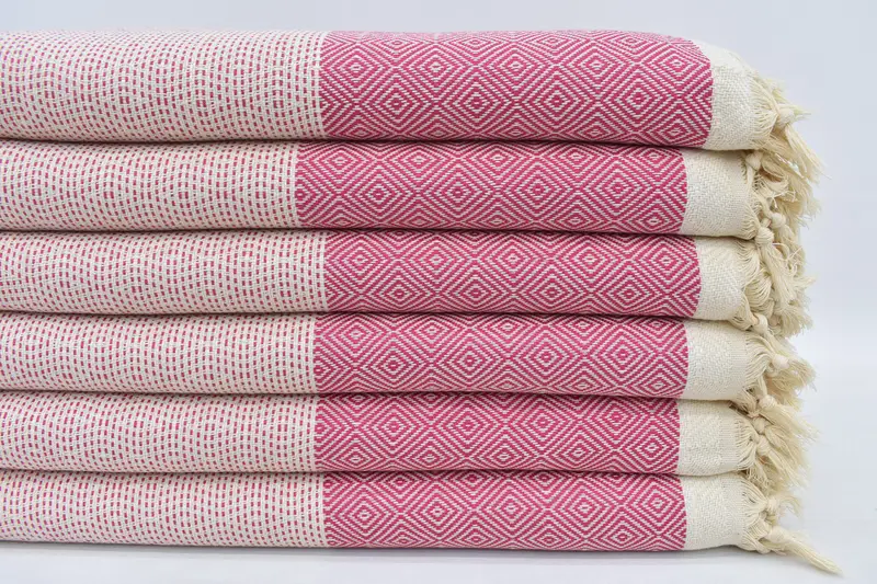 Bachelorette Party Favors, Personalized Blanket, 104x80 Cotton Diamond Towel, Turkish Blanket Queen, Sofa Cover, Throw Blanket Couch, Organic Throw - 1