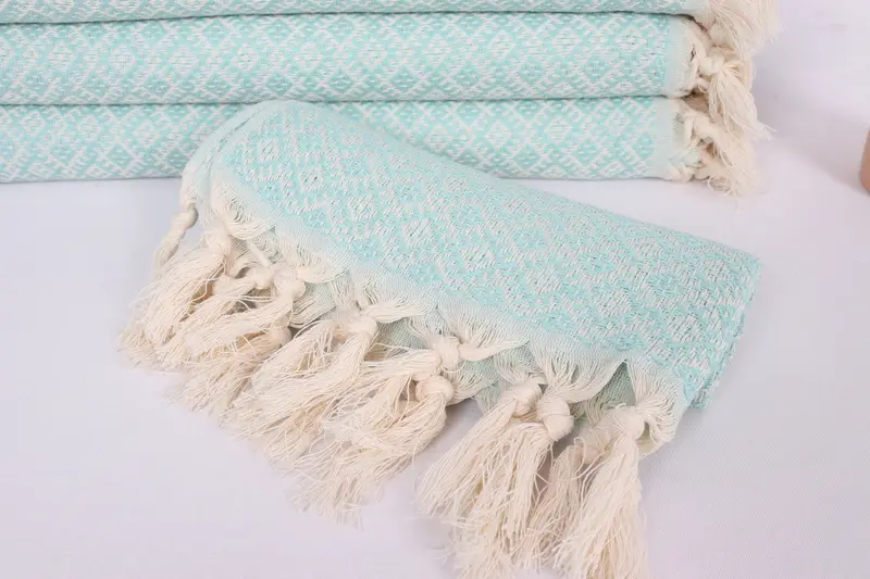 38x20 Cotton Diamond Towel, Monogram Towels, Bridal Shower Gifts, Bathroom Towels, Wedding Favors, Turkish Tea Towel, Beach Theme Bachelorette Party - 4