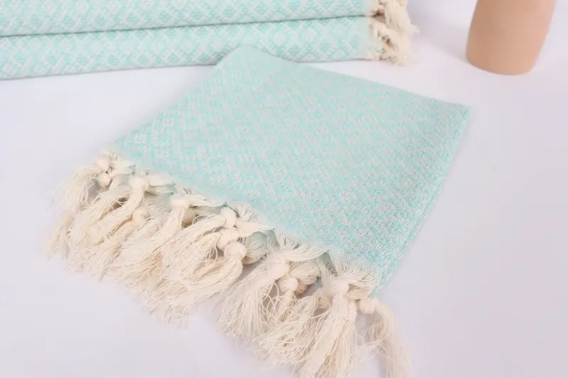 38x20 Cotton Diamond Towel, Monogram Towels, Bridal Shower Gifts, Bathroom Towels, Wedding Favors, Turkish Tea Towel, Beach Theme Bachelorette Party - 5