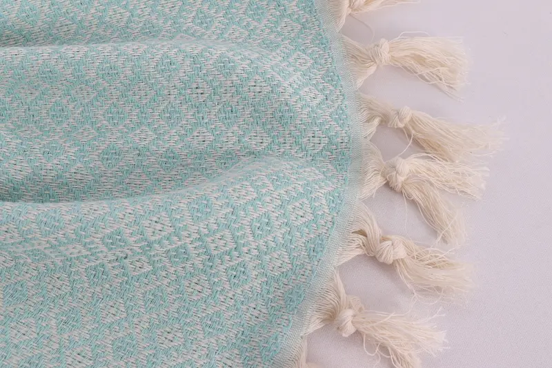 38x20 Cotton Diamond Towel, Monogram Towels, Bridal Shower Gifts, Bathroom Towels, Wedding Favors, Turkish Tea Towel, Beach Theme Bachelorette Party - 8