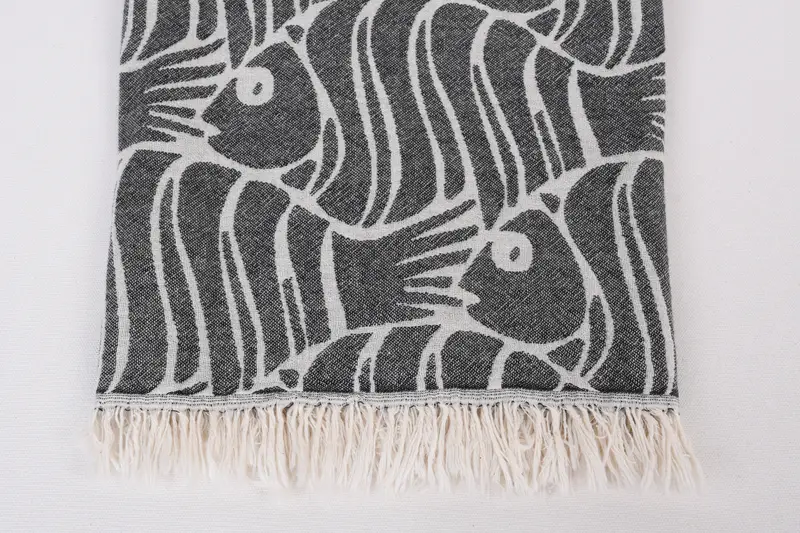 Bachelorette Party Favors, Gift Towel, Girls Weekend Favors, 70x36 Cotton Fish Design Towel, Beach Towel Bulk, Bridal Shower Favors, Holiday Towel - 4