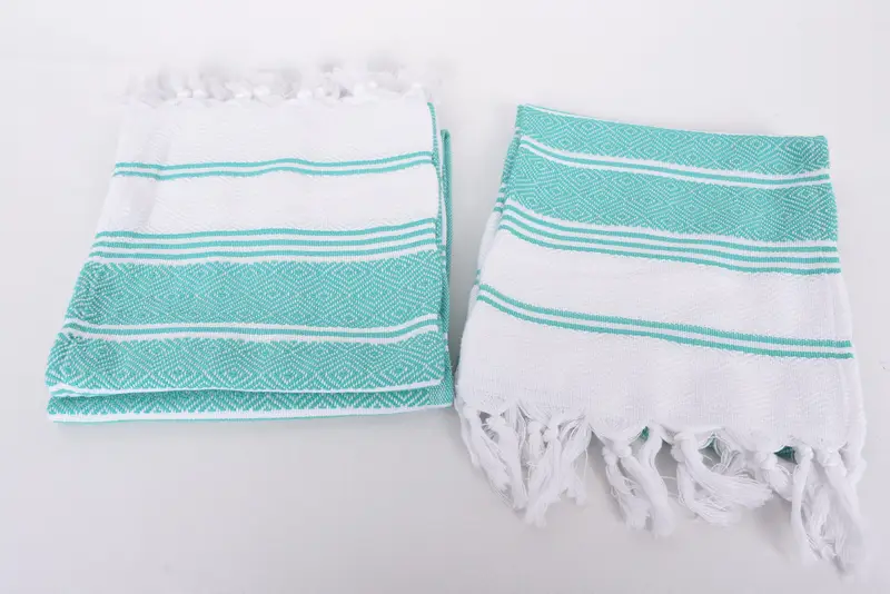 Monogram mutfak havlu, küçük banyo havlu, 40x18 pamuklu elmas havlu, kişiselleştirilmiş mutfak havlu, dekoratif havlu, spa havlu, nişan hediyesi - 7