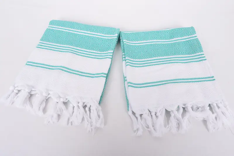 Monogram mutfak havlu, küçük banyo havlu, 40x18 pamuklu elmas havlu, kişiselleştirilmiş mutfak havlu, dekoratif havlu, spa havlu, nişan hediyesi - 6
