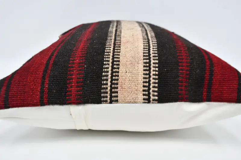 Vintage Kilim Throw Pillow, Farmhouse Pillow Case, 20x28 Brown Pillow, Pillow Cover, Square Throw Cushion Cover, Vintage Pillow, Pillow for Couch - 5