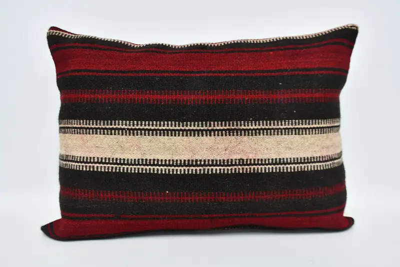 Vintage Kilim Throw Pillow, Farmhouse Pillow Case, 20x28 Brown Pillow, Pillow Cover, Square Throw Cushion Cover, Vintage Pillow, Pillow for Couch - 1